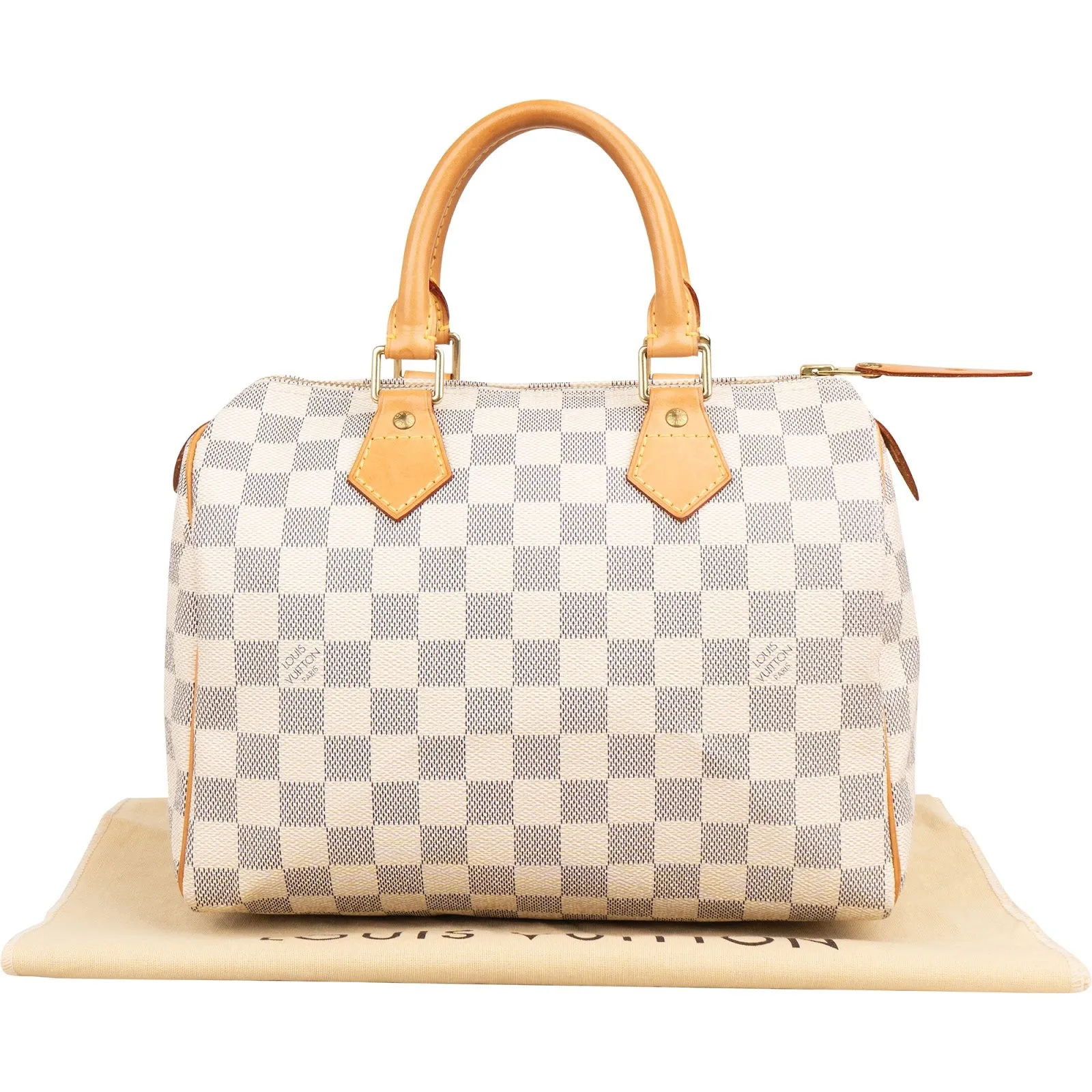 Louis Vuitton Monogram Damier Azur Speedy 25 Handbag